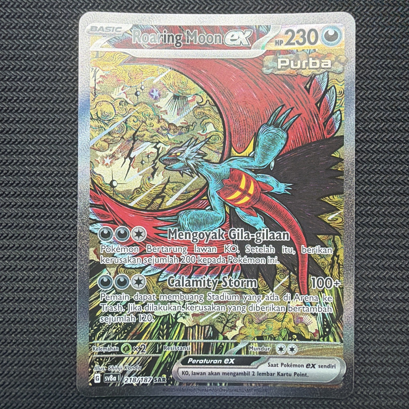 Roaring Moon INDONESIAN 218 Terastal Festival Sv8a Pokémon