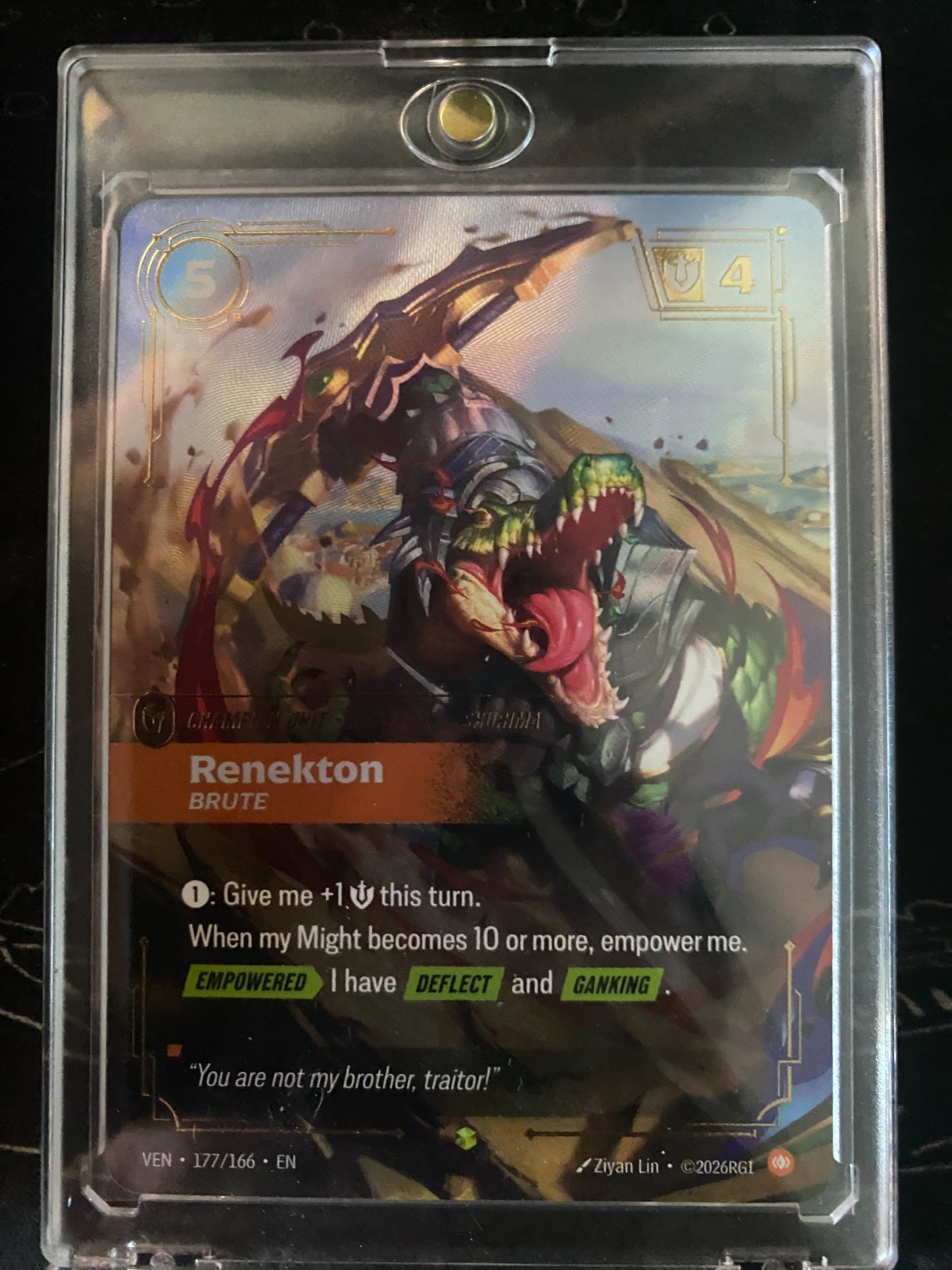 Riftbound Renekton Brute Overnumber 177/166 Foil EN 2026