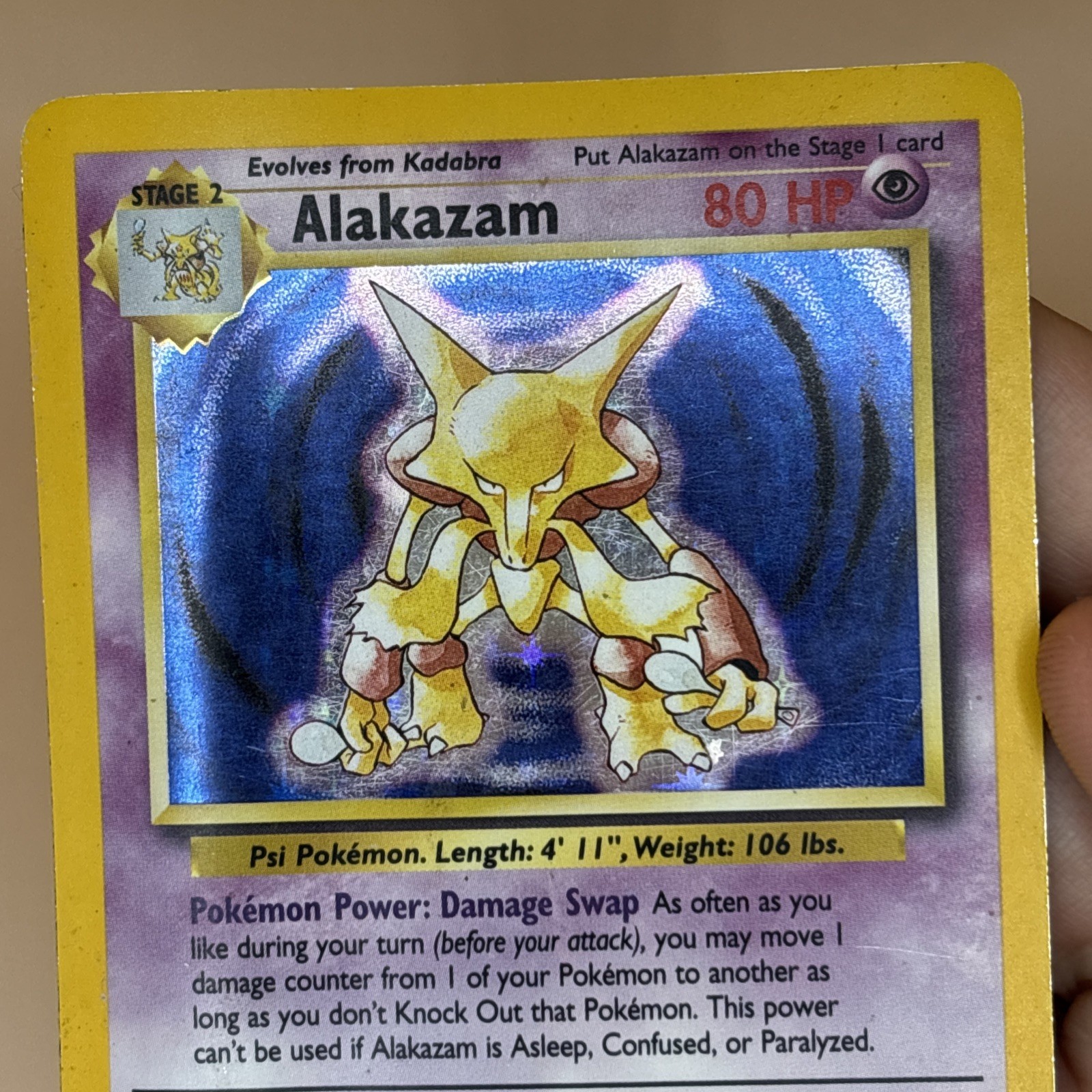 Alakazam 001/102 Base Set Holo HP