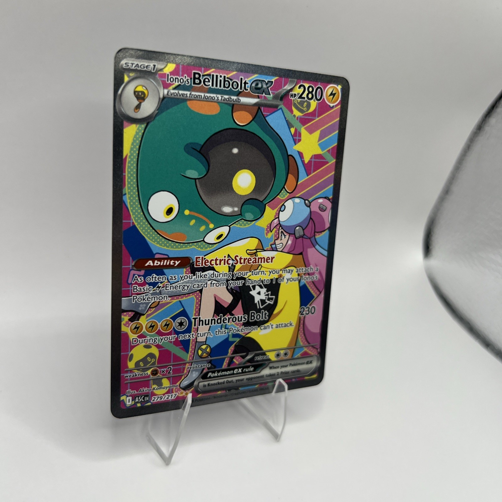 Iono’s Bellibolt Ex 279/217 SIR Ascended Heroes Pokemon NM