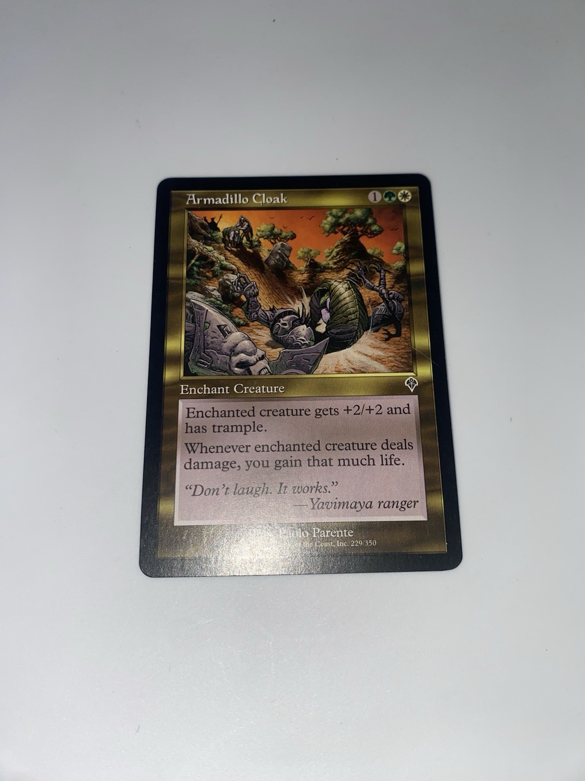 Wizards of the Coast Armadillo Cloak 229/350 Enchantment Paolo Parente 2000