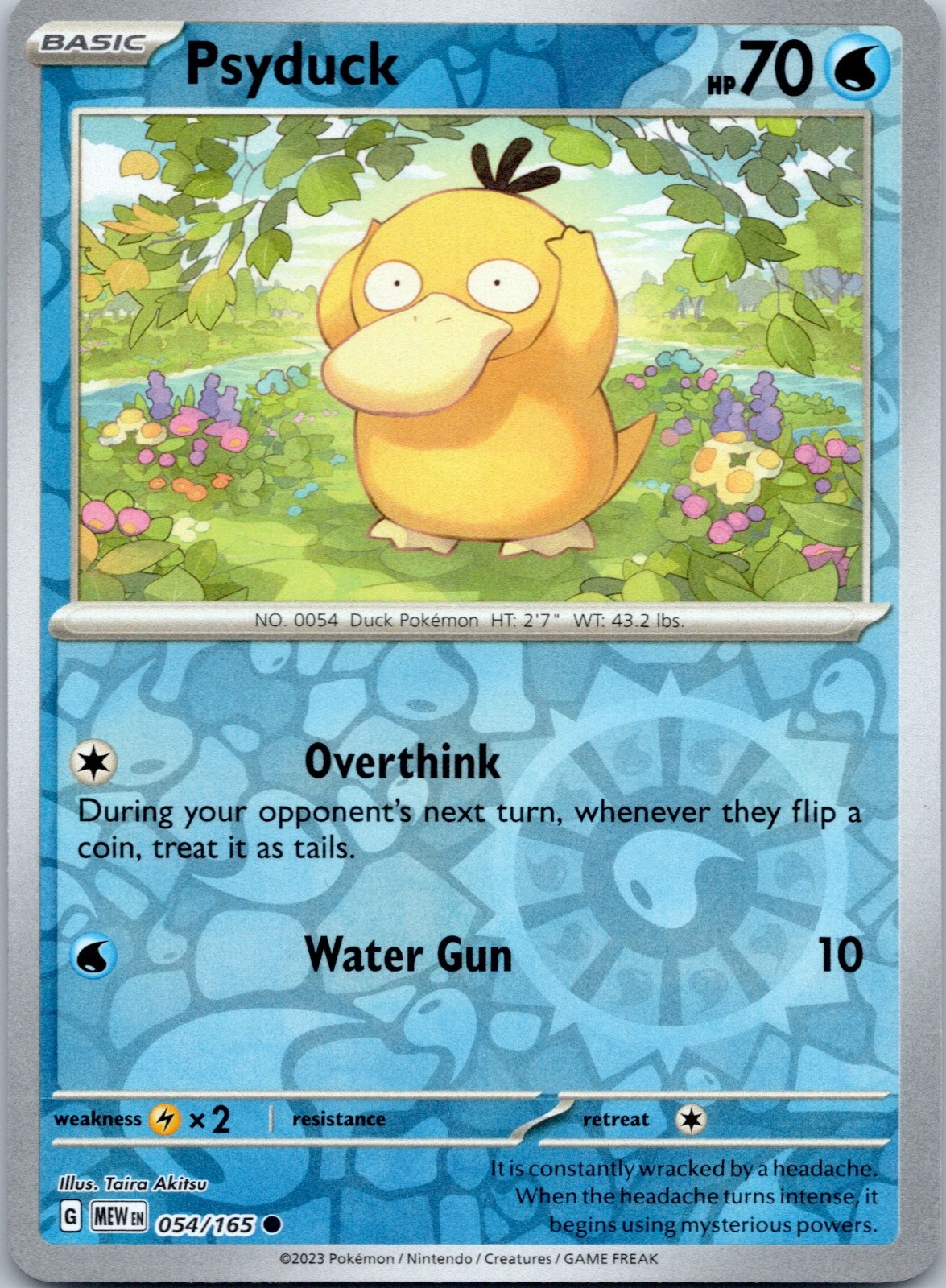 Psyduck Reverse Holofoil 054/165 NM SV: Scarlet & Violet 151