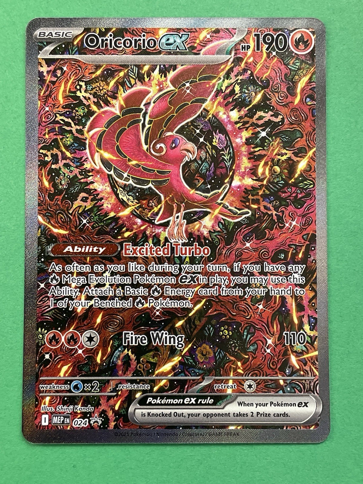Pokemon Oricorio EX 024 ME: Mega Evolution Promo Holo NM or Better