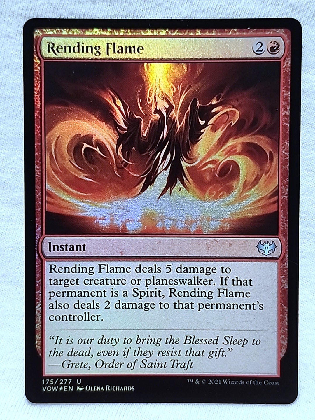 Rending Flame 175/277 Uncommon Foil Innistrad: Crimson Vow