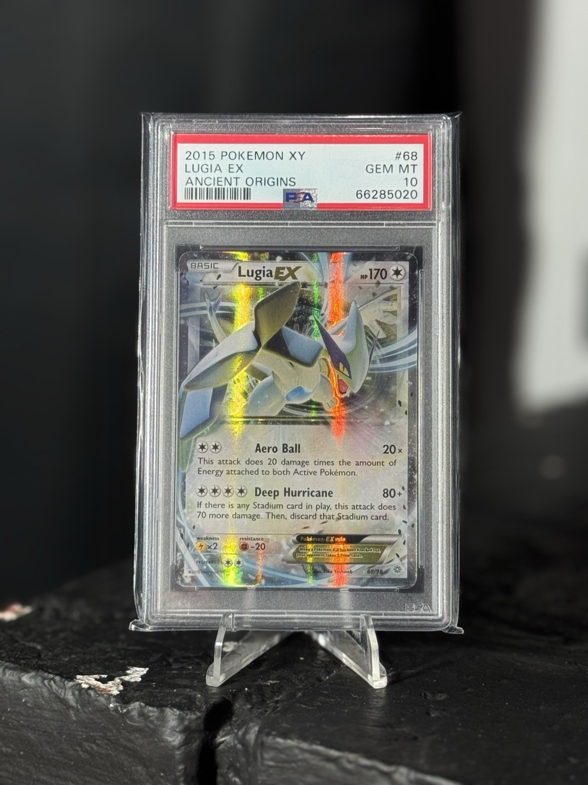 Lugia EX 68/98 PSA 10 2015 XY Ancient Origins Holo Ultra Rare English