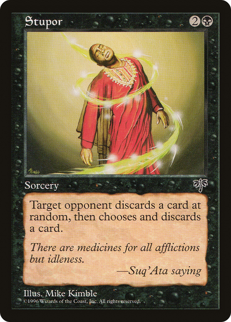 Stupor X (4) MTG Mirage EX/NM – U147 – 4RCards
