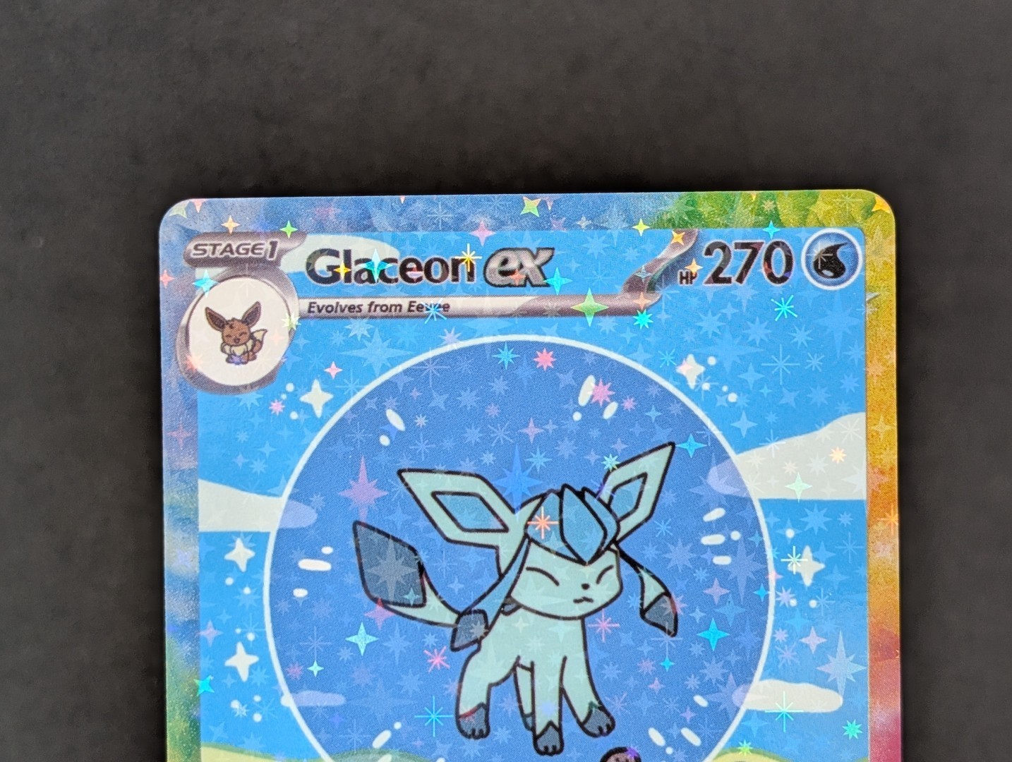 BUBBLE GLACEON EX POKEMON CARD * FAN ART * MEW FRIENDS Paldean 232/091