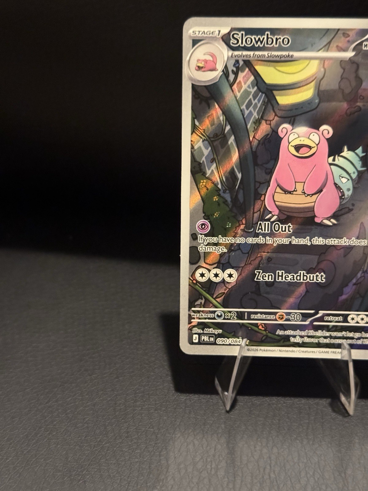 Slowbro Pitch Black 090/084 Illustration Rare Stage 1 130 HP English