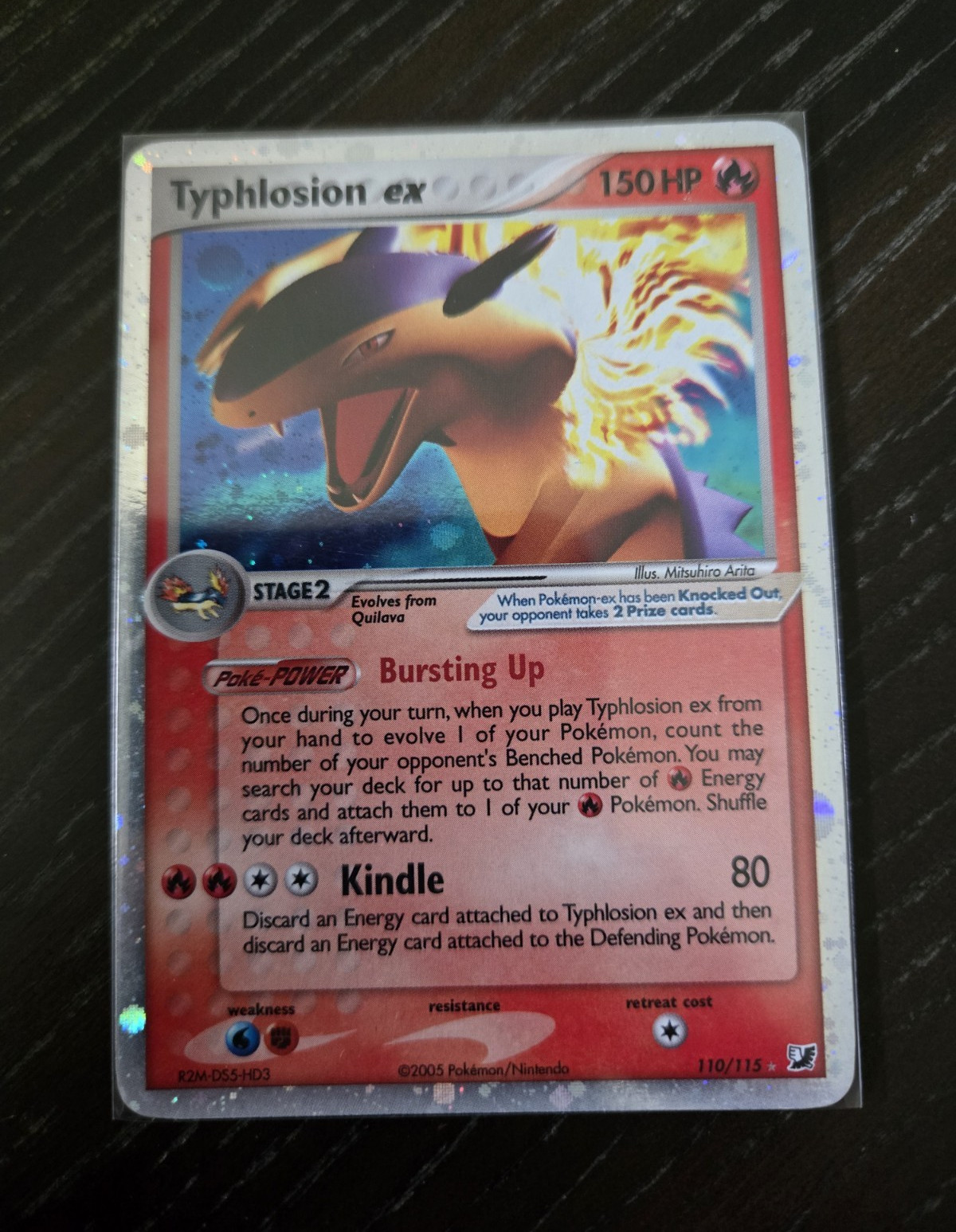 Typhlosion ex 110/115 Unseen Forces Holo Ultra Rare EX 2005. Free Shipping