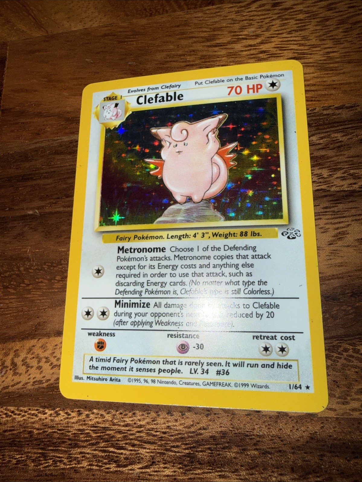 Clefable 01/64 Jungle Holo