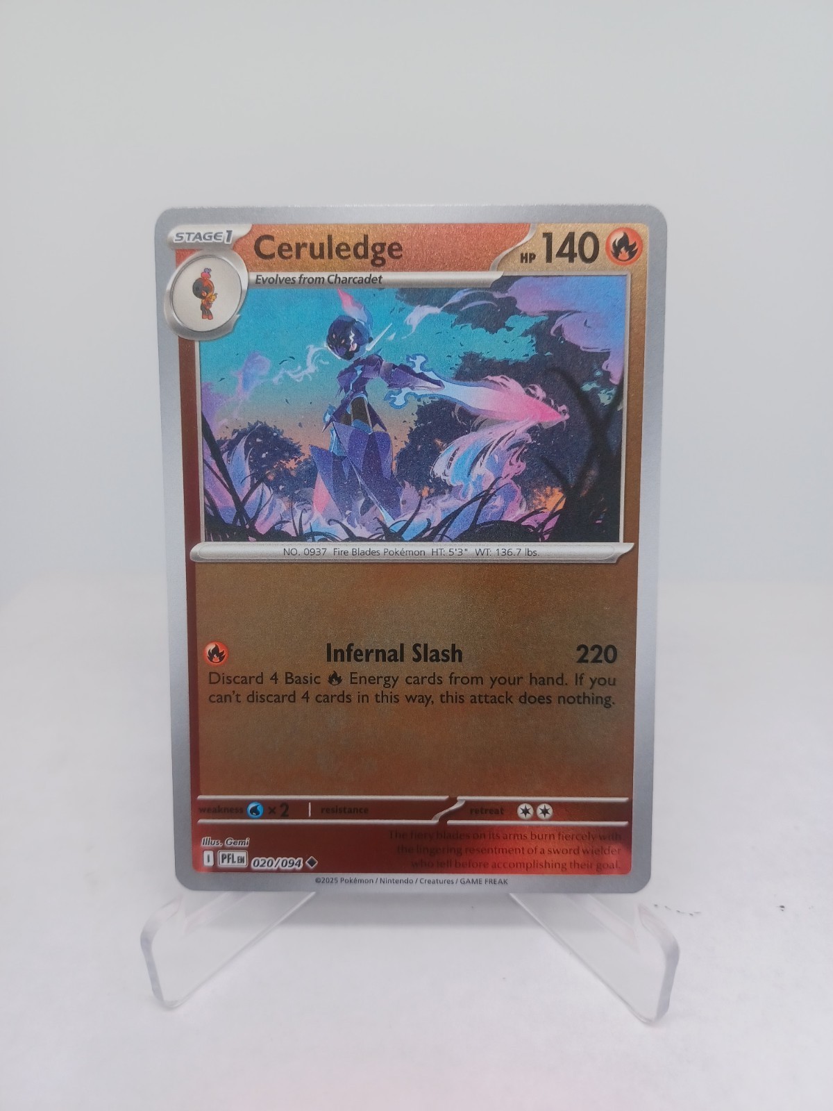 Ceruledge 020/094 – Reverse Holo – Pokemon TCG: Phantasmal Flames Card