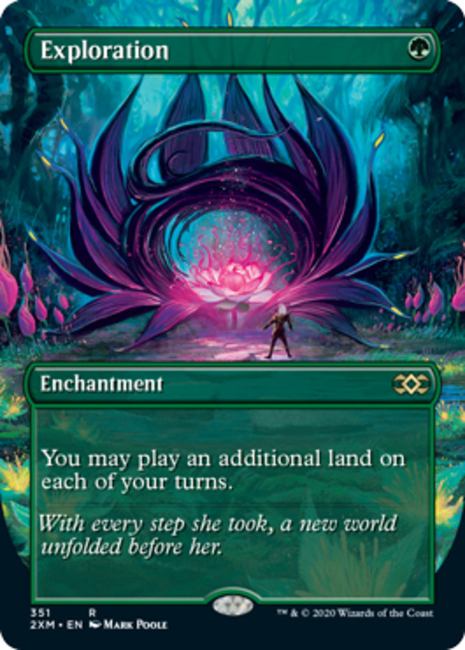 MTG Exploration – Foil – Borderless, Moderate Play, English Double Masters