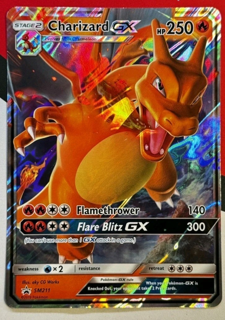Charizard-GX – SM211 Ultra Rare Sun & Moon Promo NM Pokemon TCG