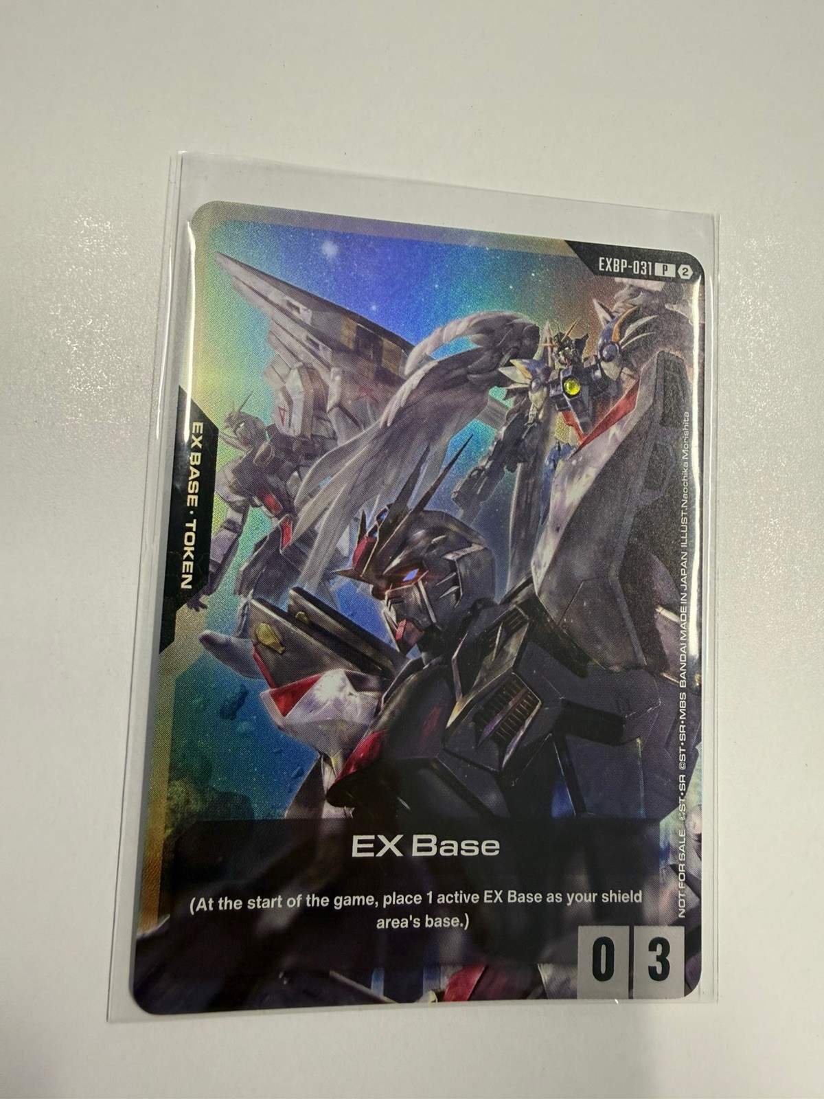 SDCC Bandai Gundam Card Game EX Base EX Base Token EXBP-031 P Foil