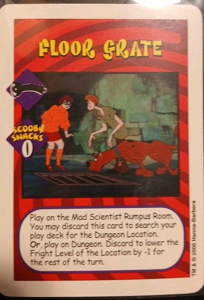 ULTRA RARE WHITE BORDER DEMO CARD FLOOR GRATE SCOOBY DOO FANS AND CCG