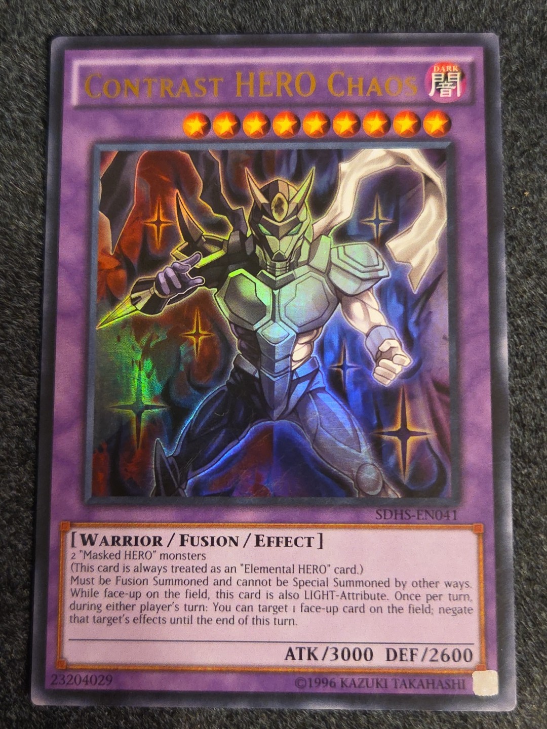 Lightly Played Contrast HERO Chaos – SDHS-EN041 – Ultra Rare – YuG