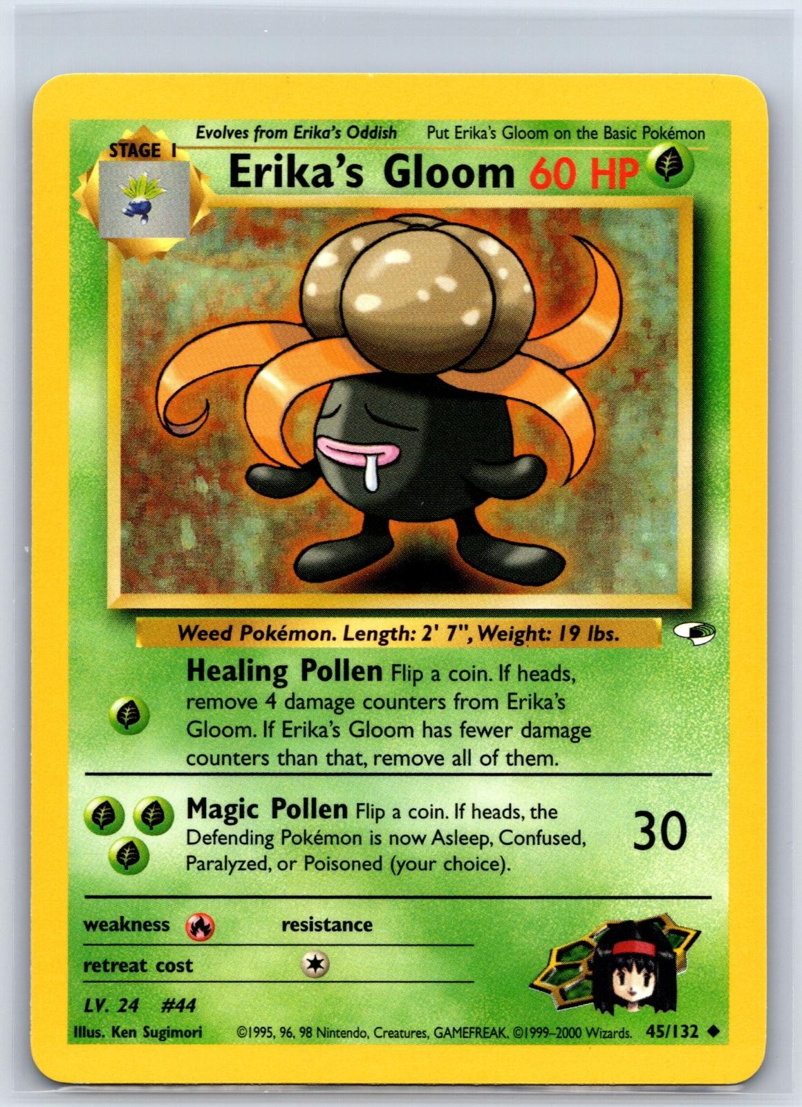 Erika’s Gloom 45/132 Uncommon Gym Heroes Pokemon Unlimited NM/M 610d-16