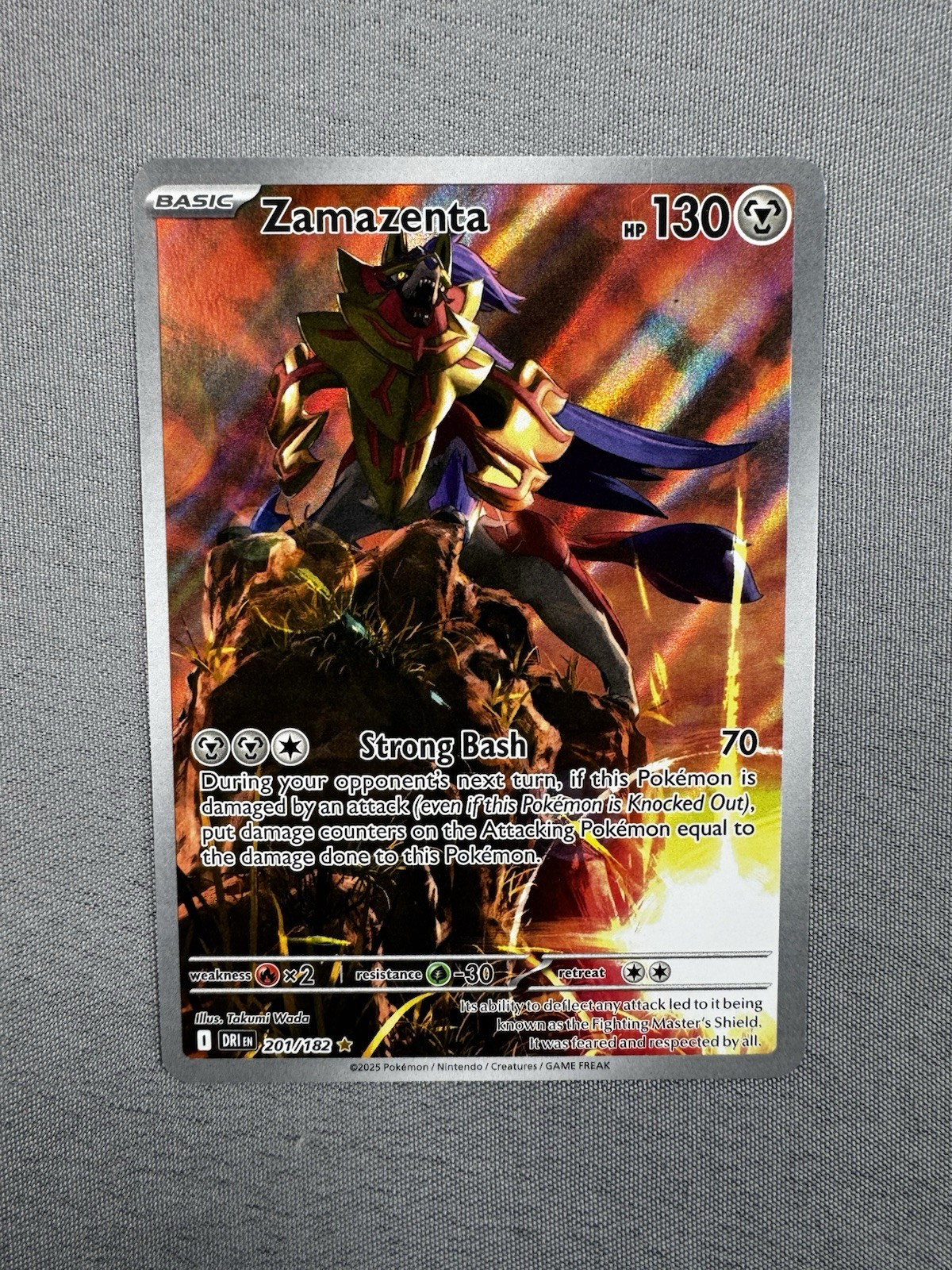 Zamazenta 201/182 Illustration Rare Pokémon Sv10: Destined Rivals MINT