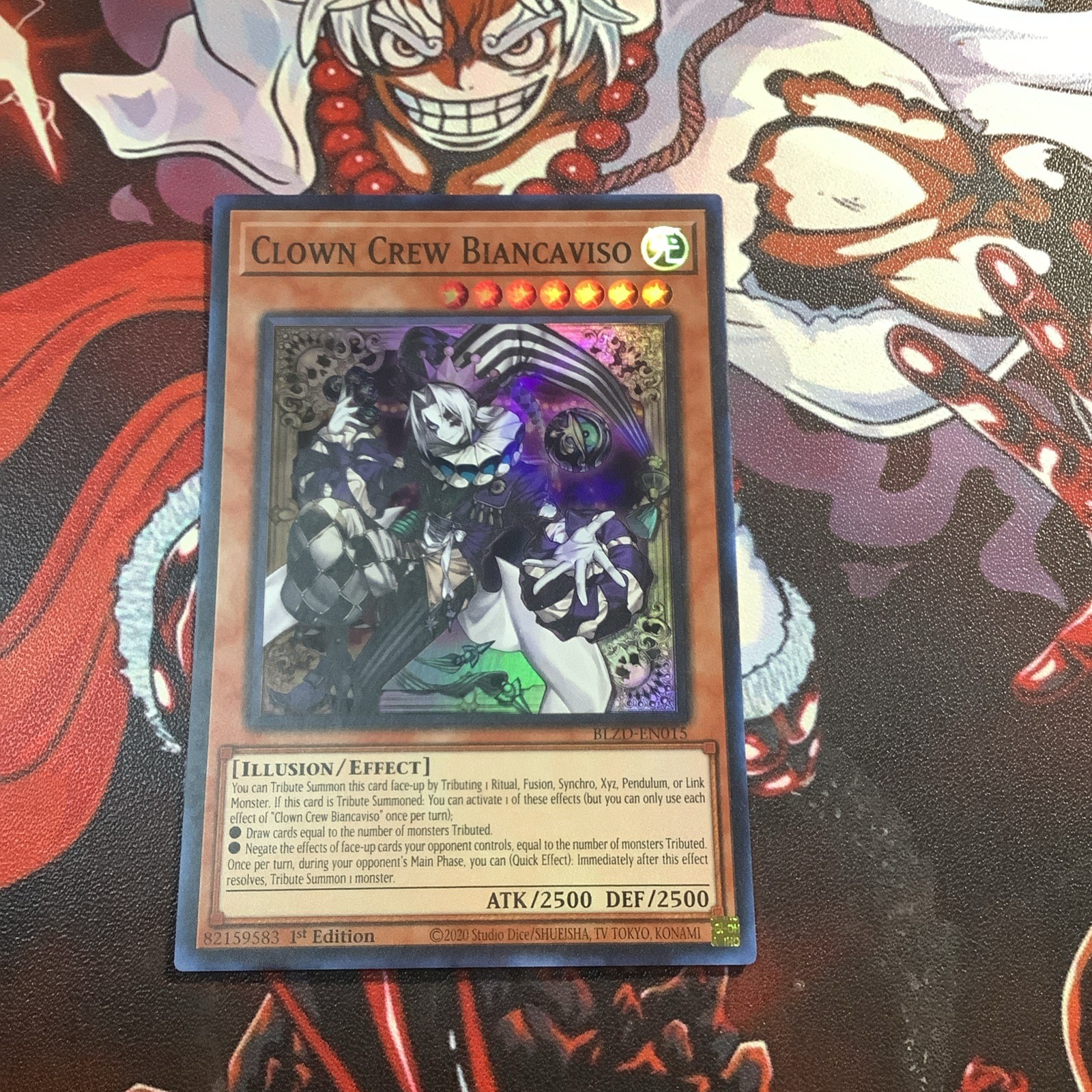 Yugioh Clown Crew Biancaviso BLZD-EN015 Super Rare 1st Edition NM