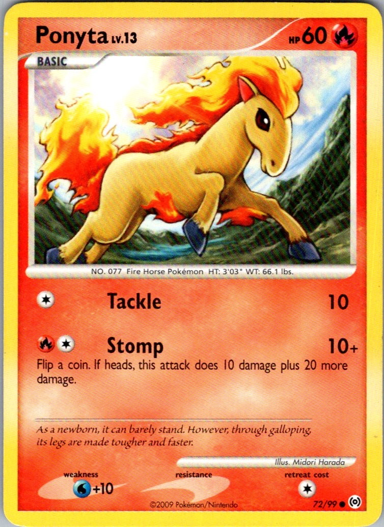 Ponyta (72) Common Arceus 72/99 MP