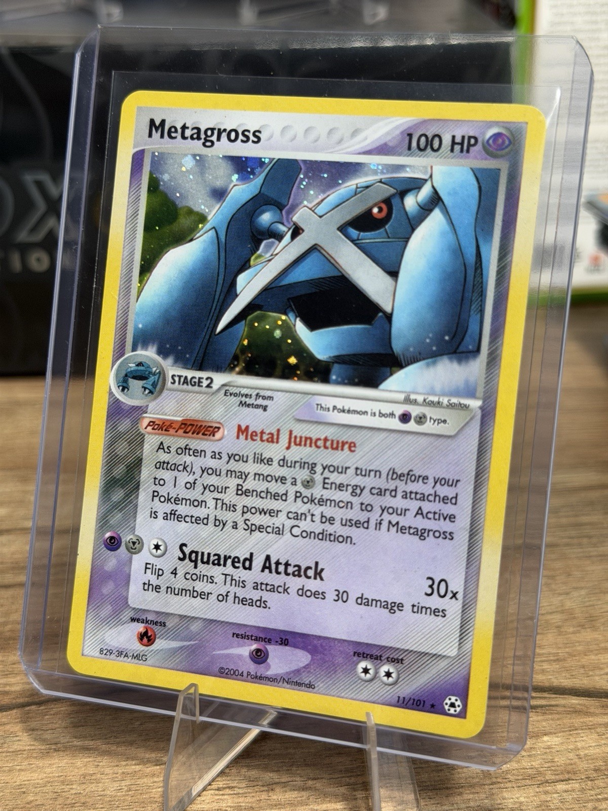 Pokémon Metagross Hidden Legends Holo Rare 11/101 100 HP English TCG Card
