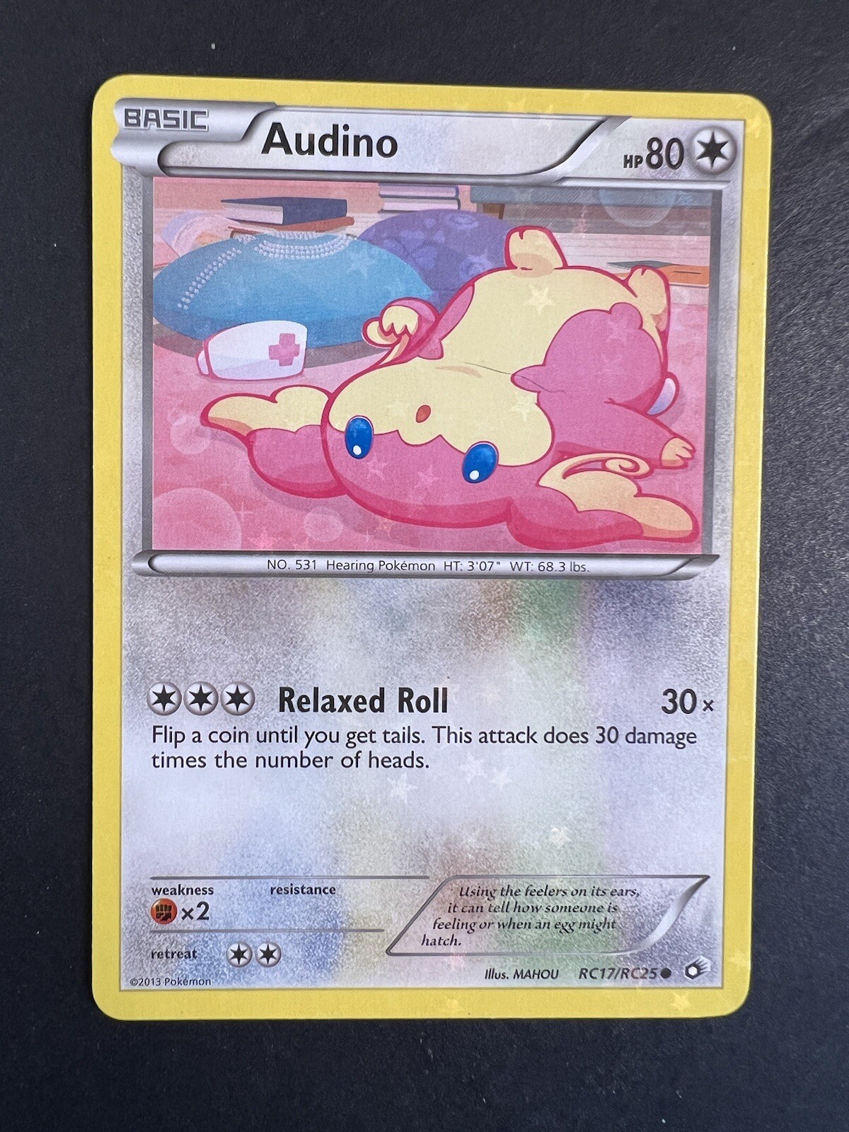 Audino RC17/RC25 Legendary Treasures: Radiant Collection Holo Rare BW NM/M