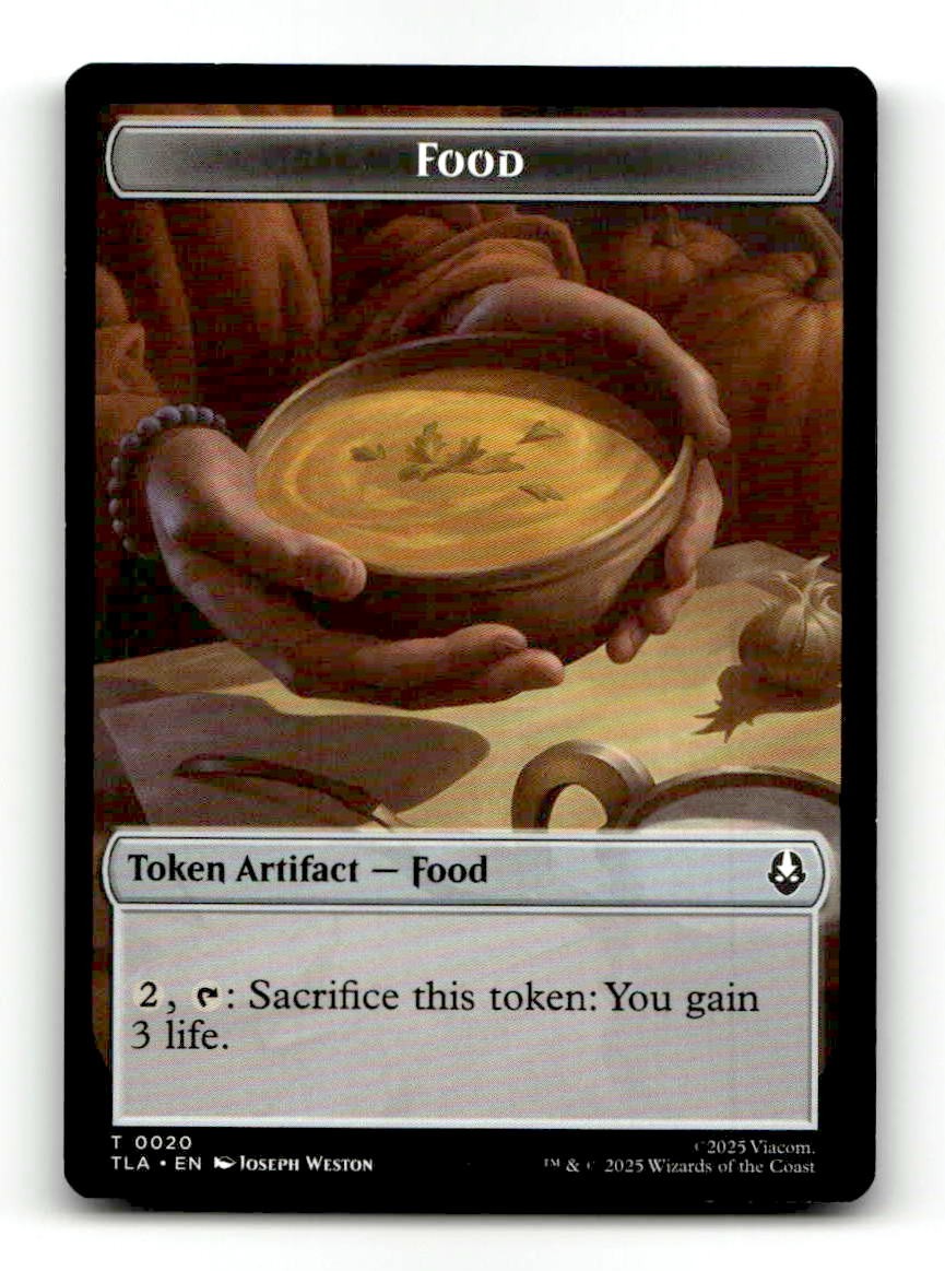 Bear // Food (0020) Double-Sided Token 12 // 20 Avatar: The Last Airbender NM