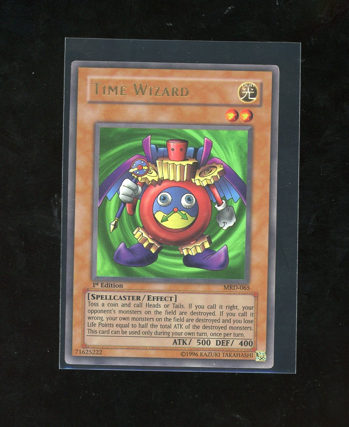 1ST EDITION 2002 Time Wizard MRD-065 Metal Raiders Ultra Rare YUGIOH Vintage