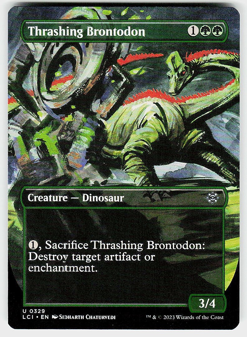 Thrashing Brontodon (Borderless) The Lost Caverns of Ixalan 329 NM