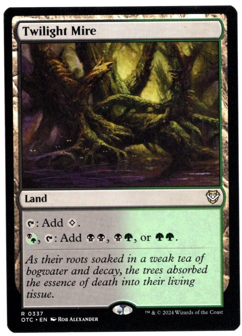 Twilight Mire 0337 Non Foil Rare Outlaws of Thunder Junction MTG NM