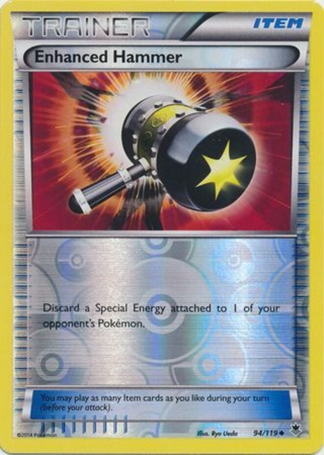 Enhanced Hammer – 94/119 – Uncommon – Reverse Holo Moderately Played Phantom For