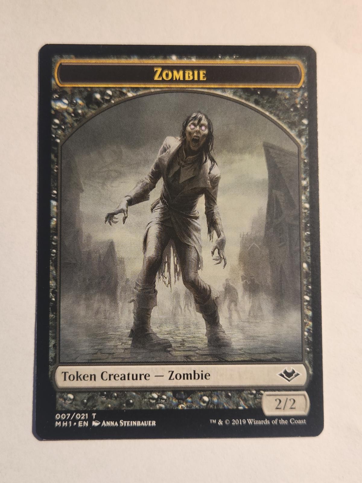 Zombie // Bear Double-Sided Token 7 // 11 Modern Horizons Magic The Gathering LP