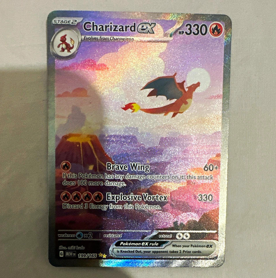 Charizard ex 199/165 Special Illustration Rare SV: Scarlet & Violet 151 NM Holo