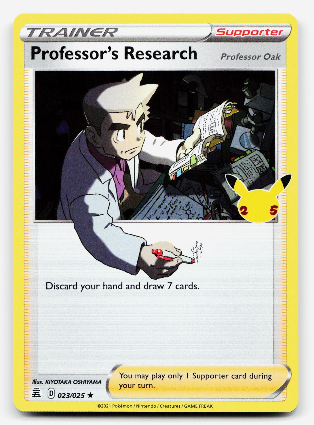 Professor’s Research [Professor Oak] Holo Rare – CLB 023/025 EN NM Holofoil