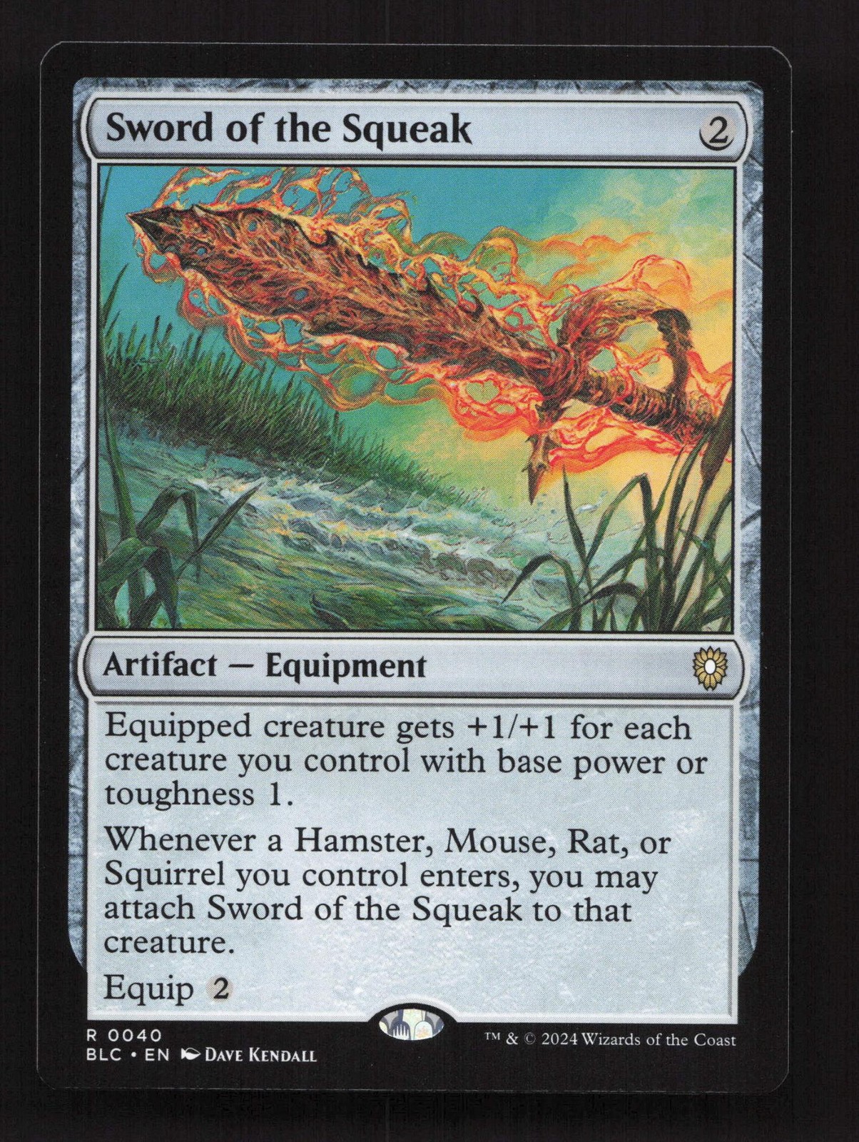 Sword of the Squeak 40 Rare Commander: Bloomburrow Magic: The Gathering NM