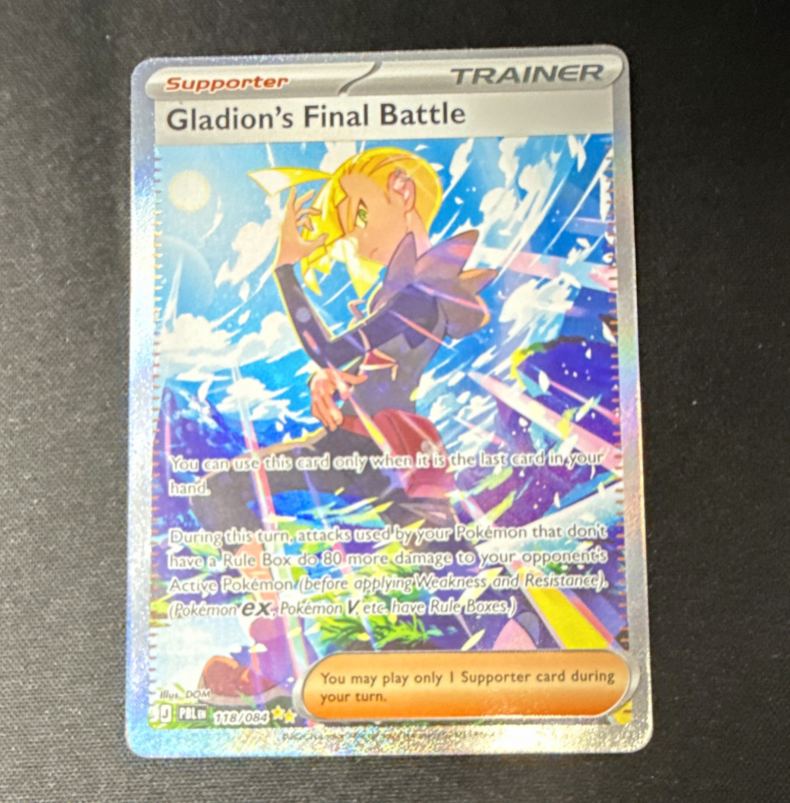Gladion’s Final Battle – 118/084 – Pitch Black – SIR – Pokémon TCG – NM