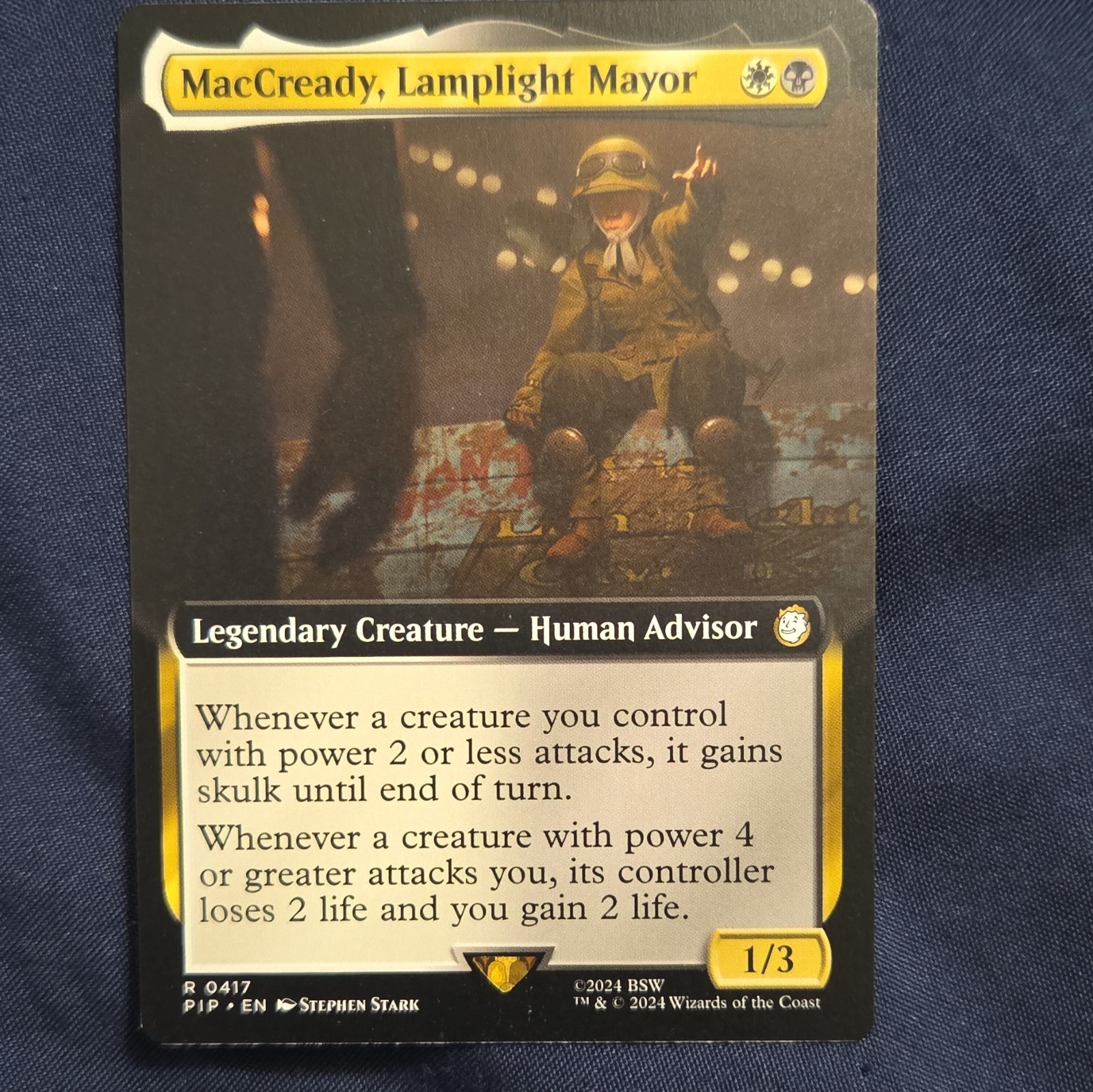 Magic the Gathering – MacCready, Lamplight Mayor Fallout ( Extended Art) Rare