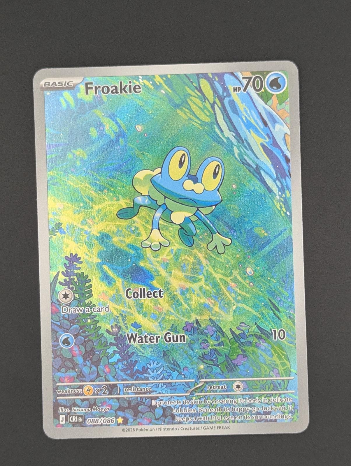 CHAOS RISING FROAKIE 088/086 ILLUSTRATION RARE POKEMON HOLO NM