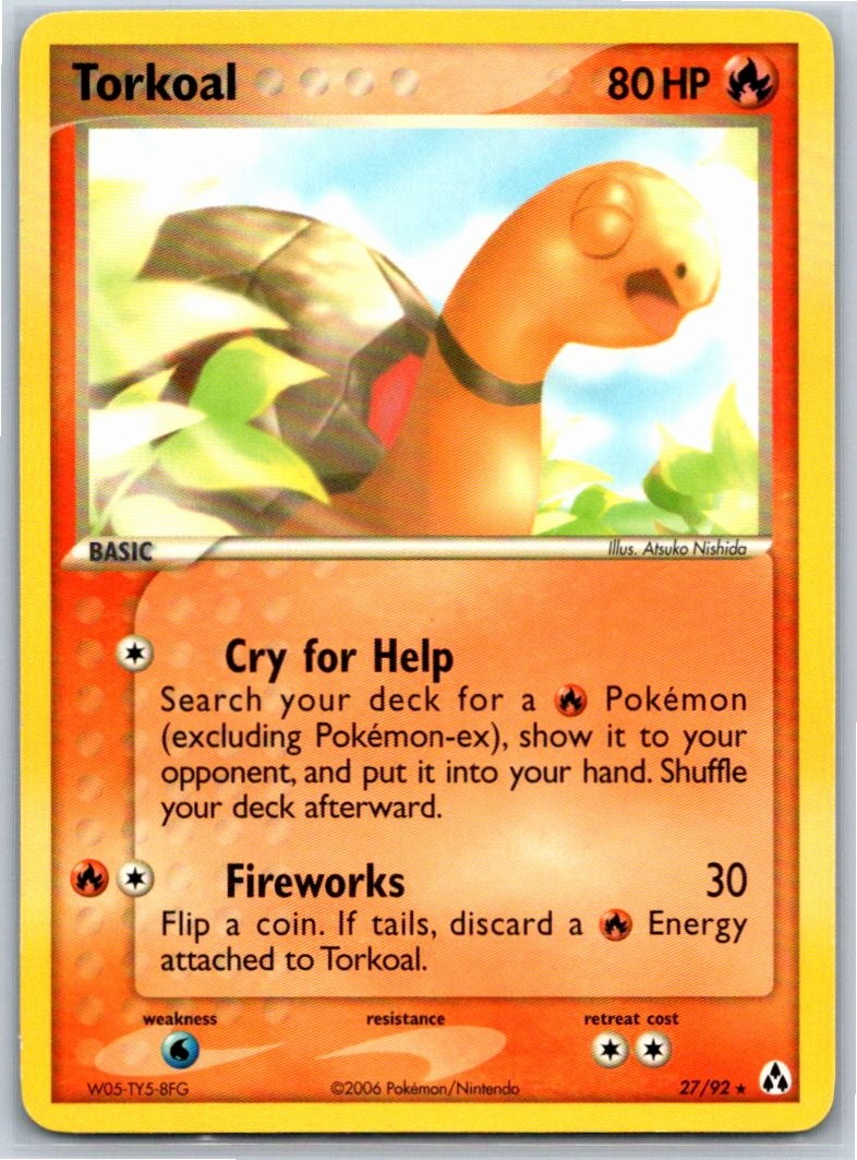 Torkoal Legend Maker 27/92 LP Pokémon Card