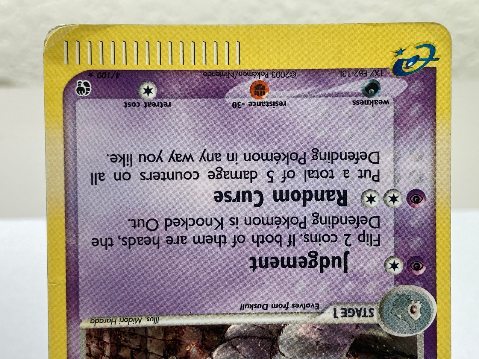 Dusclops 4/100 EX Sandstorm Holo Rare E-Reader Era – Heavily Played