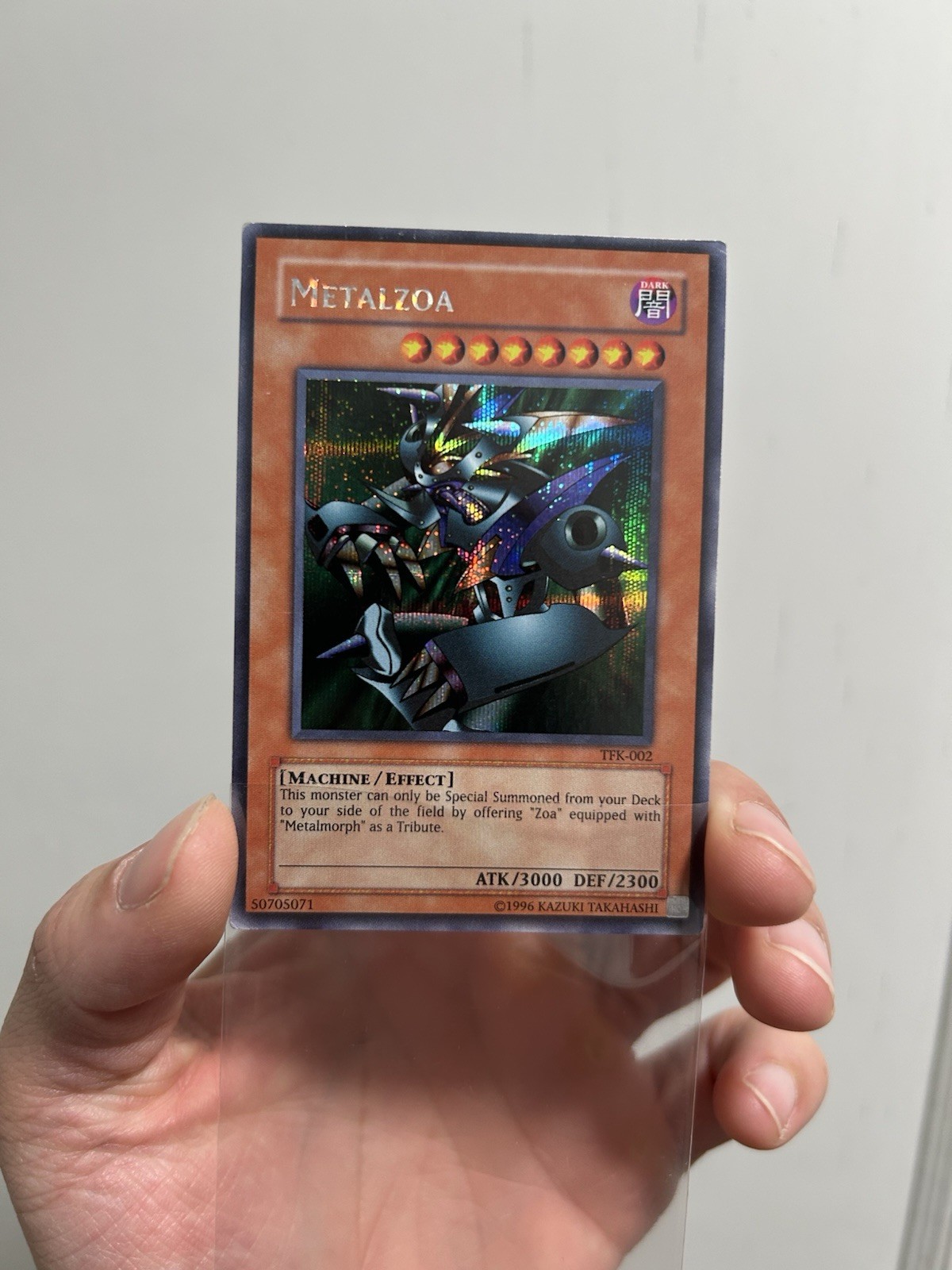 Vintage Yu-Gi-Oh Metalzoa TFK-002 Secret Rare Holo LP/NM