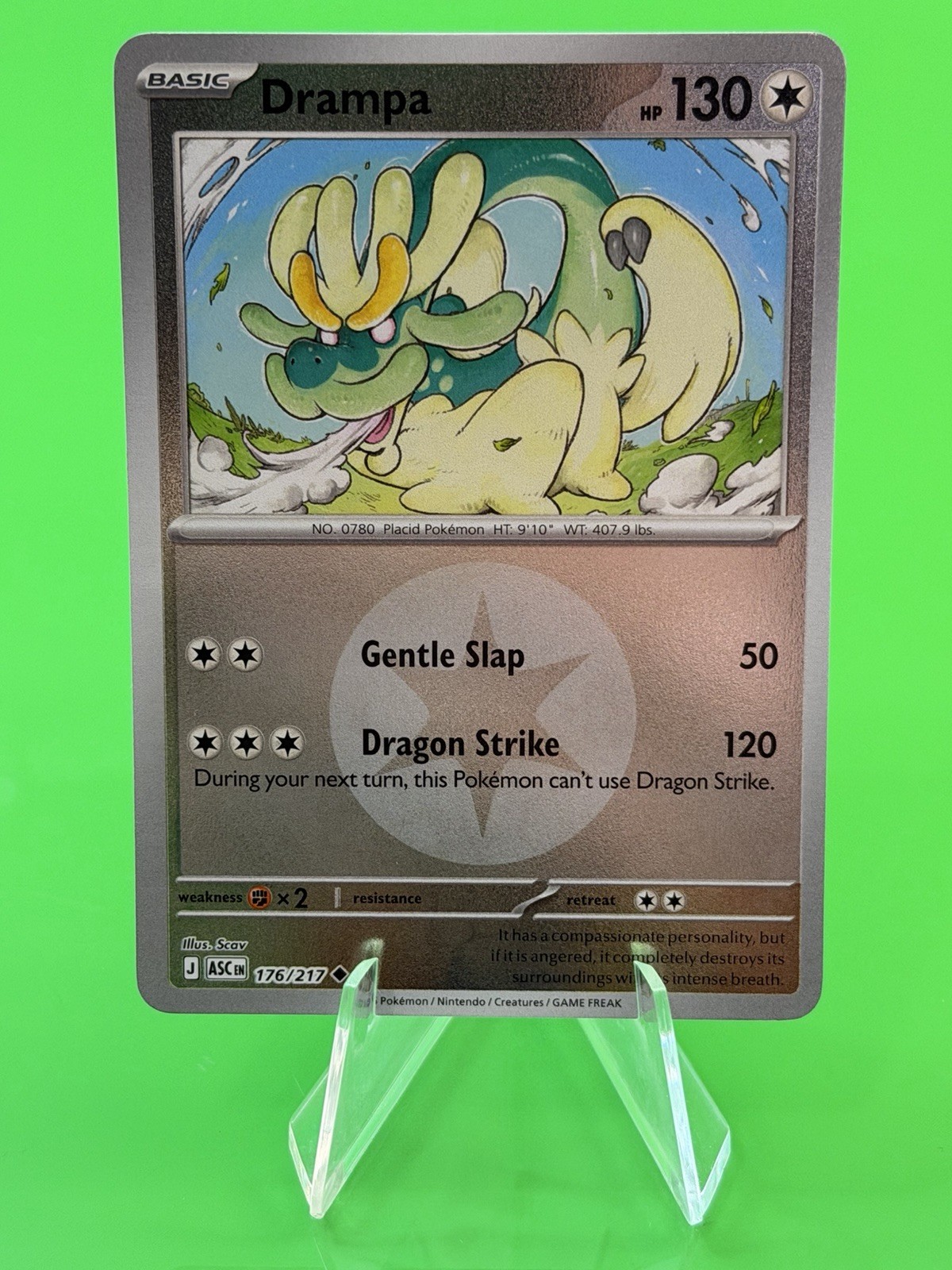 Pokemon Drampa Ascended Heroes Energy Symbol Reverse Holo Uncommon 176/217 NM!!!