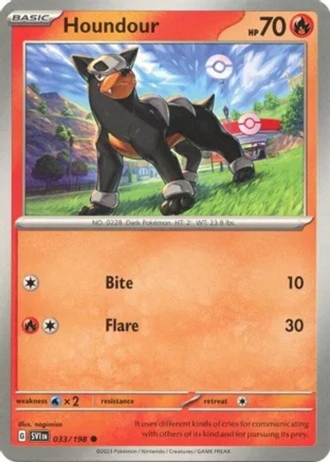 Houndour – 033/198 – Common – Lightly Played