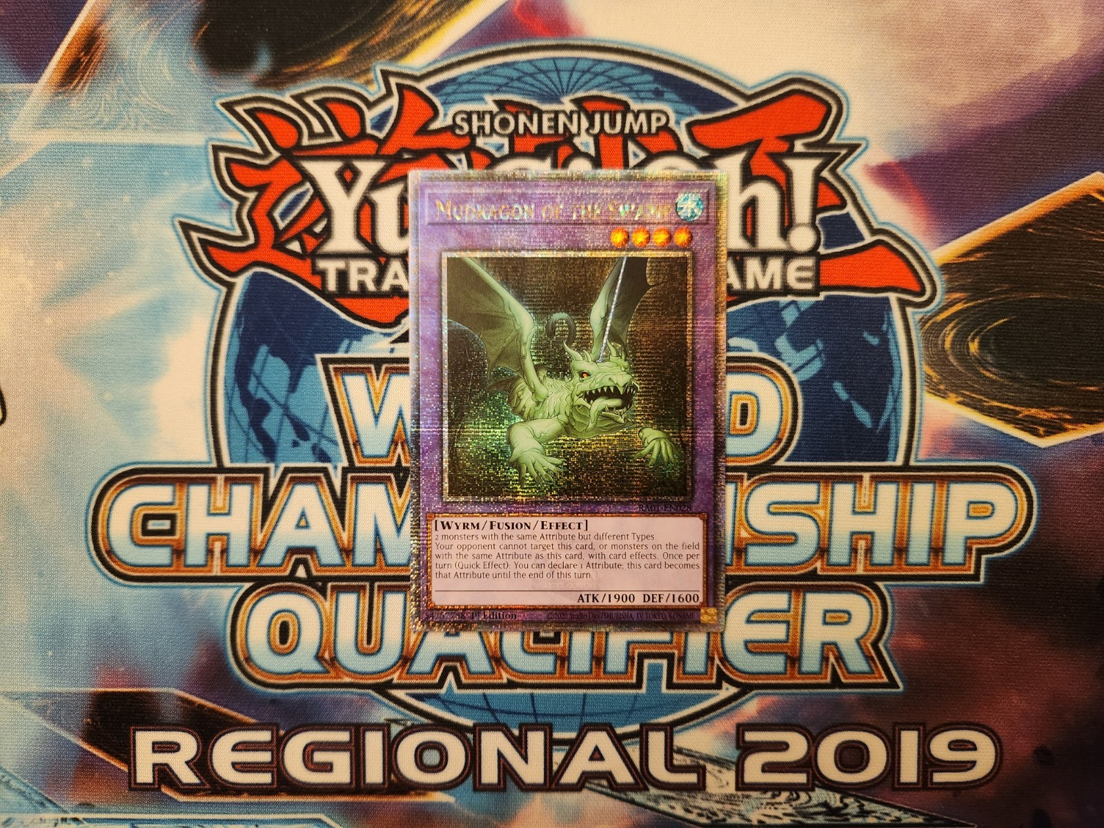 Yugioh Mudragon of the Swamp – RA01-EN028 – Quarter Century Secret Rare – 1st NM