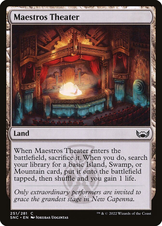 Maestros Theater (251) Streets of New Capenna x4 4x SNC MTG Playset Magic