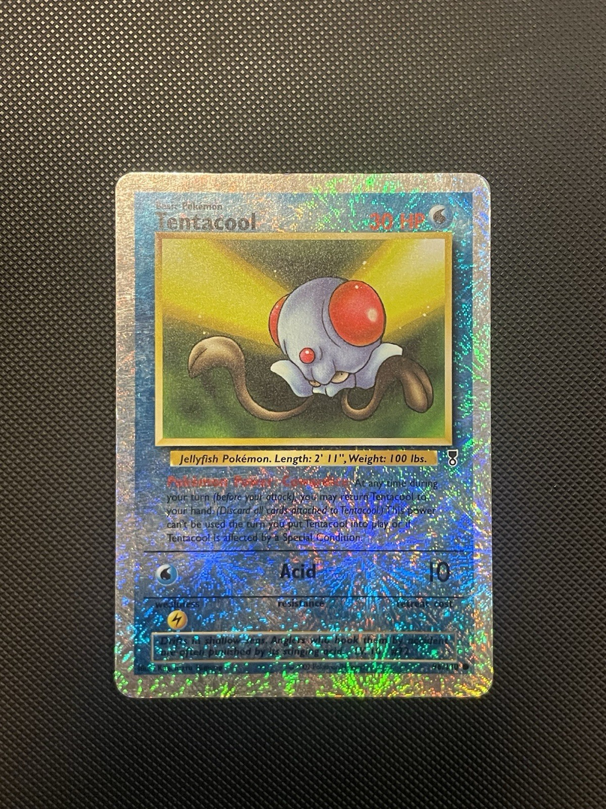 Pokémon TCG Legendary Collection 2002 Reverse Holo Card Tentacool 96/110