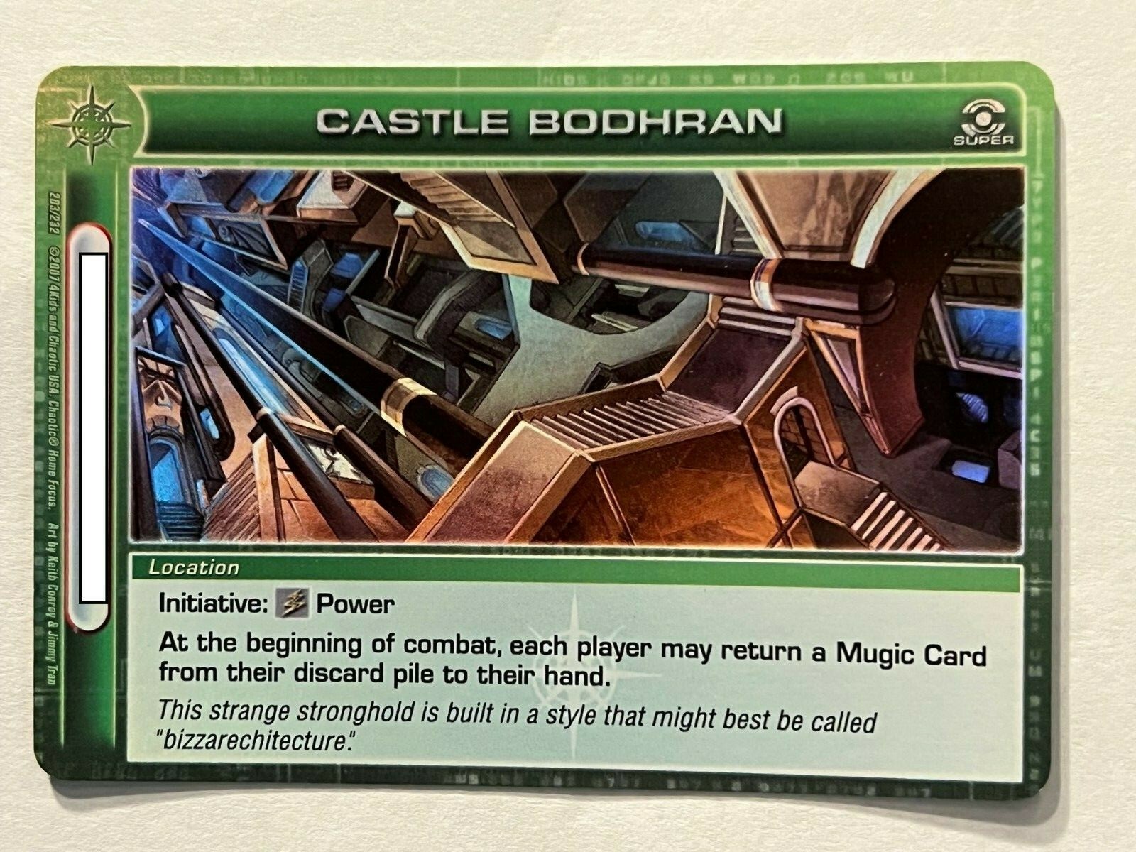 Chaotic 203/232 Castle Bodhran Super Rare Holo Foil Location Card