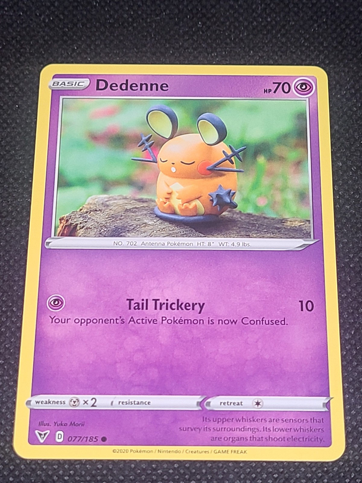 Dedenne Pokemon SWSH04: Vivid Voltage #077/185