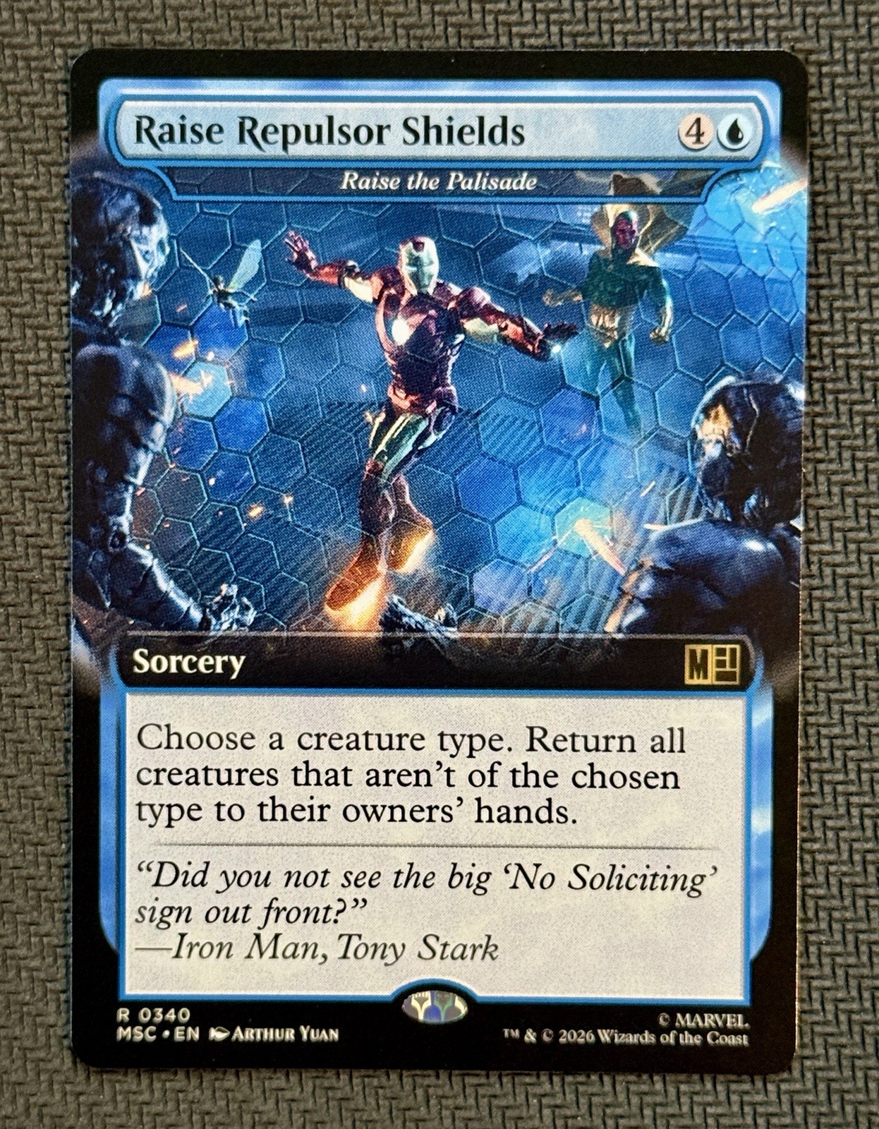 Raise Repulsor Shields – Raise the Palisade (Extended Art) 340 Commander: Marvel