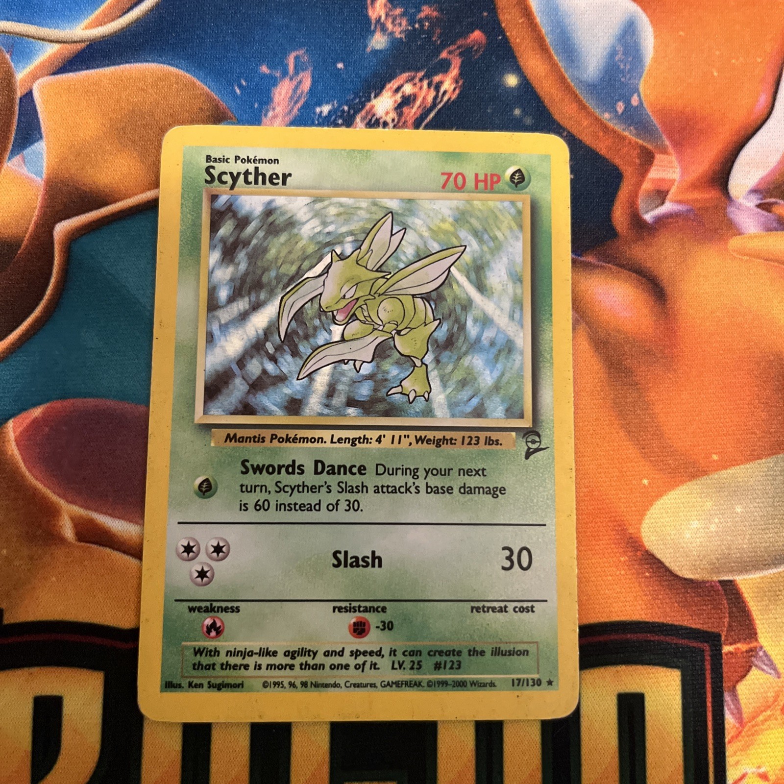 Scyther 017/130 Base Set 2 Holo